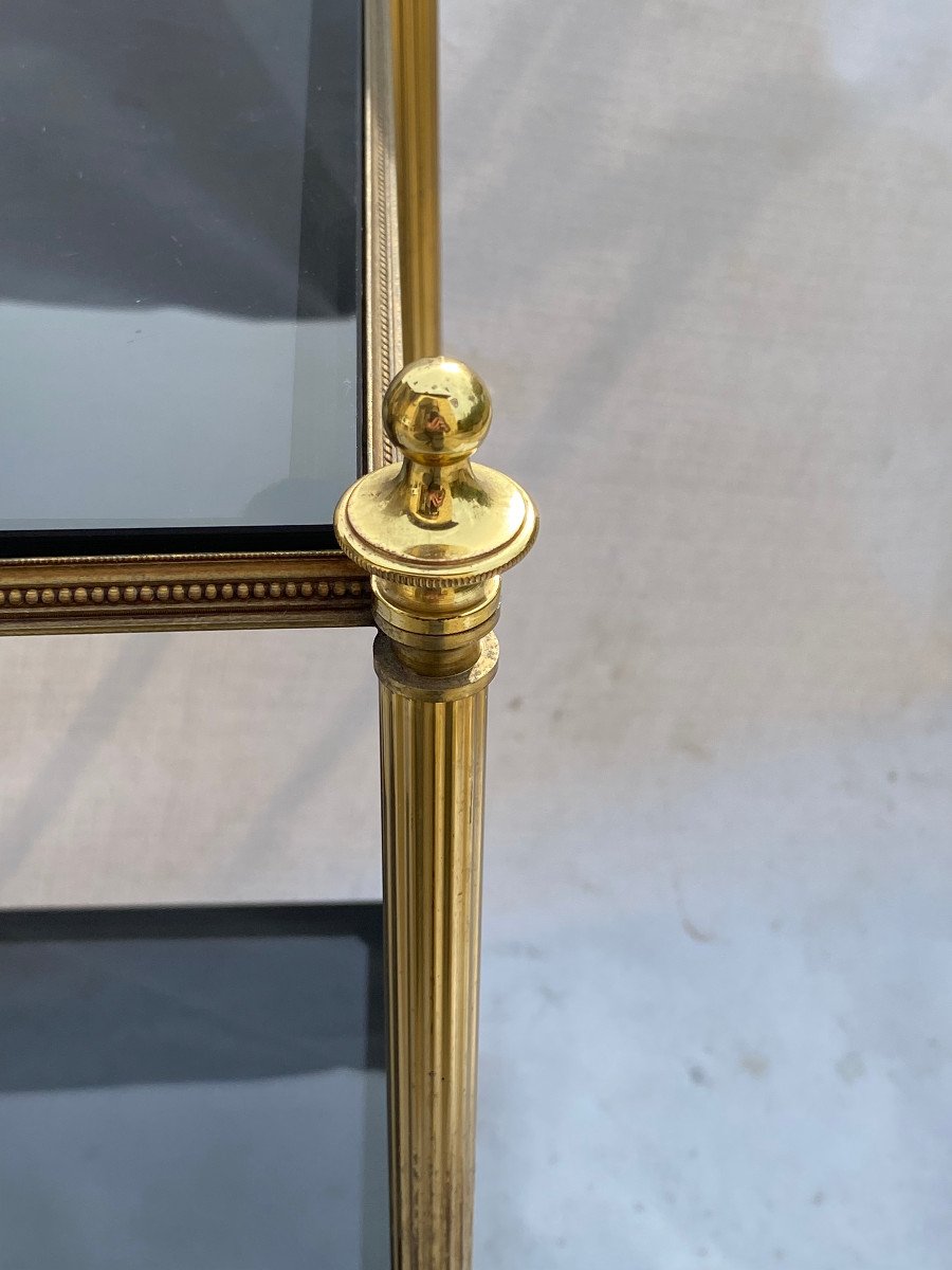 1970′ Bronze Sofa End, In The Style Of Maison Baguès 40 X 32 Cm-photo-4
