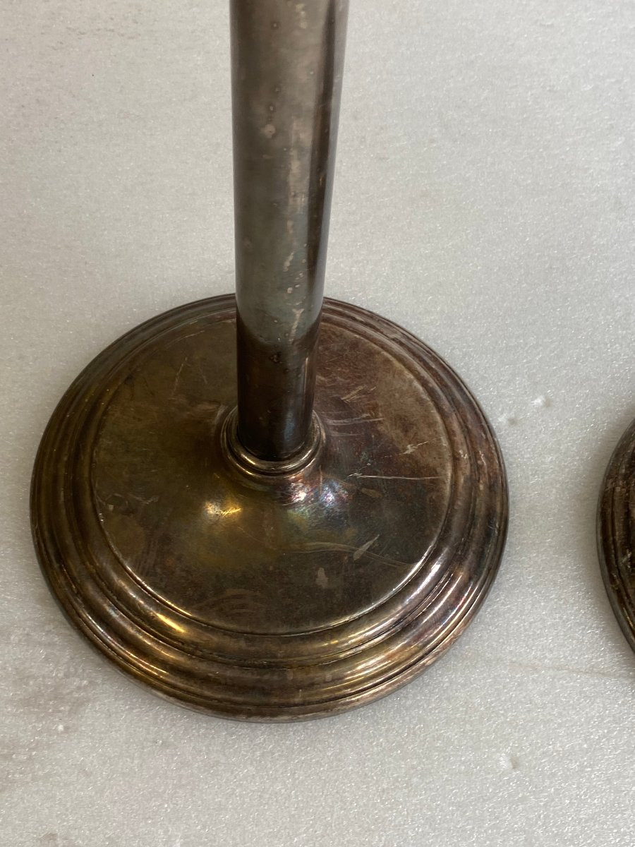 1950s Pair Of Art Deco Style Silver Plated Champagne Bucket Serving Sets By Maison Sambonet -photo-1