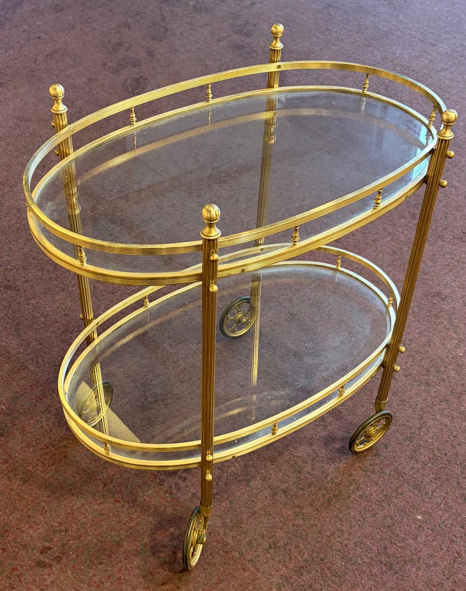 1970s Silvered Bronze Rolling Barmaison Bagues With Pilaster Galleries-photo-2