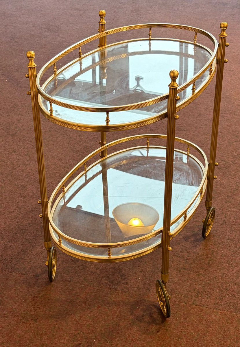 1970s Silvered Bronze Rolling Barmaison Bagues With Pilaster Galleries-photo-4