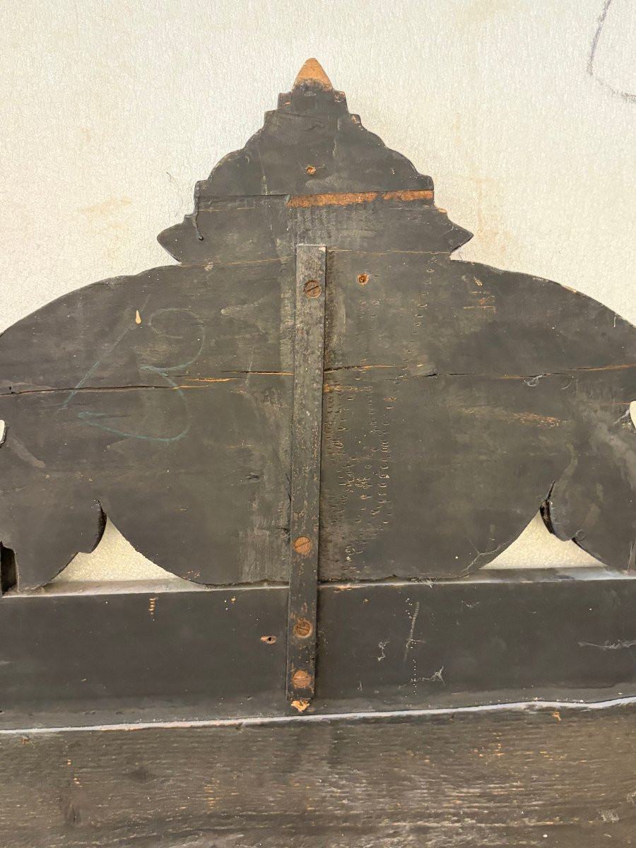 1900′ Miroir Venitien Napoléon 3 aux 4 Saisons sur Cartouches Fixés Sous Verre H 144 cm-photo-2