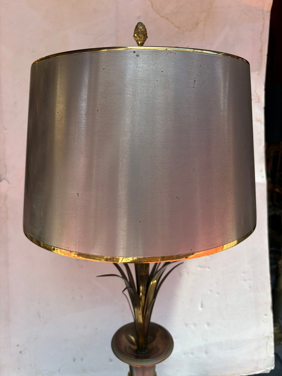 1970′ Maison Charles Lampe Vase medicis En Bronze Signée-photo-4