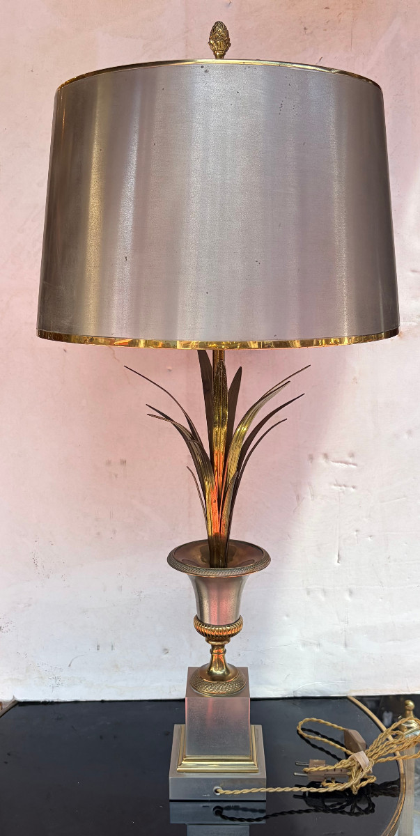 1970′ Maison Charles Lampe Vase medicis En Bronze Signée
