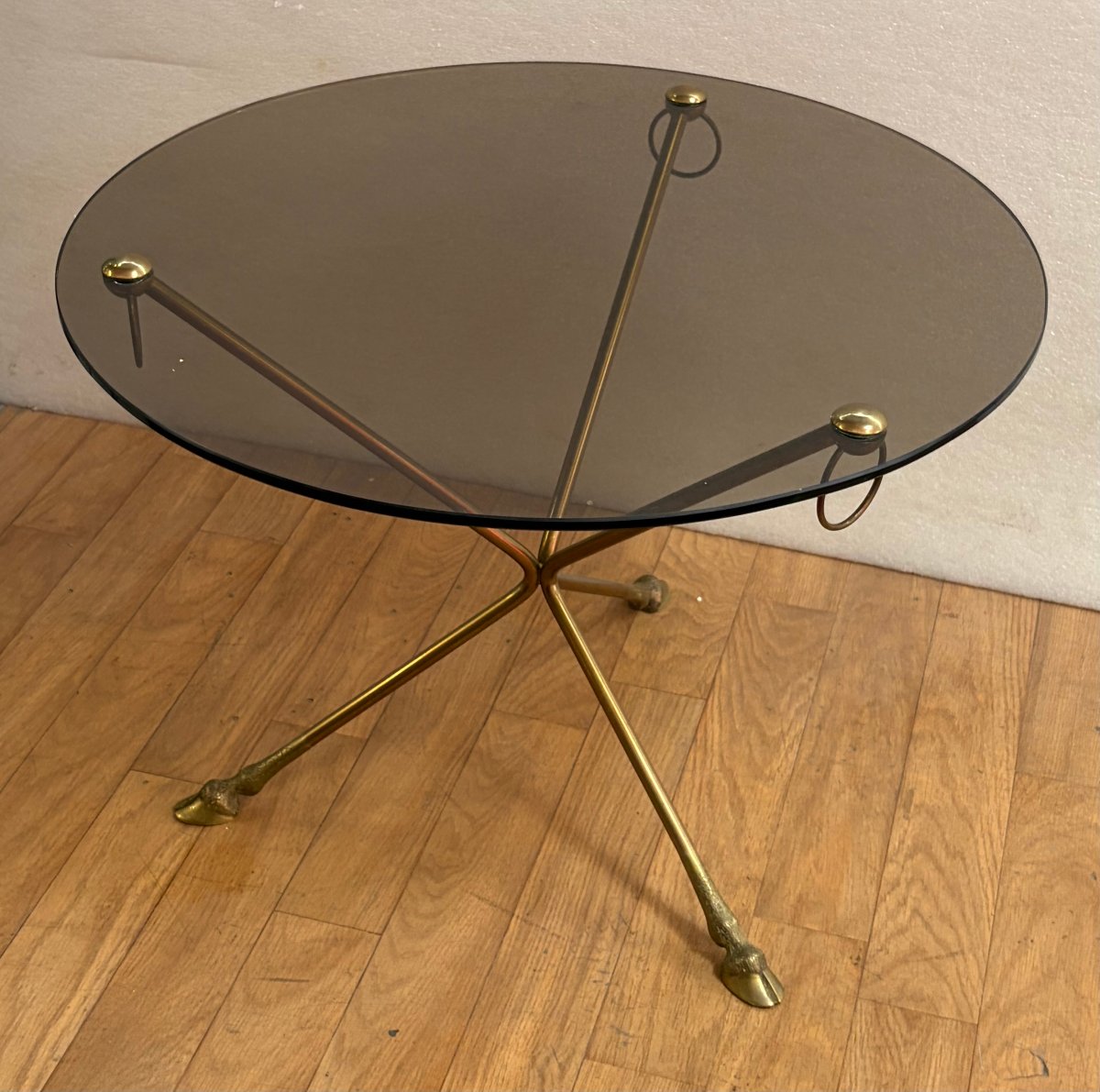 1950s–1970s Bronze Tripod Side Table By Maison Jansen-photo-3