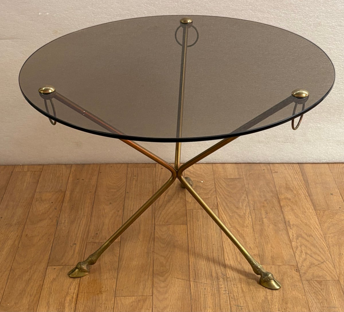 1950s–1970s Bronze Tripod Side Table By Maison Jansen