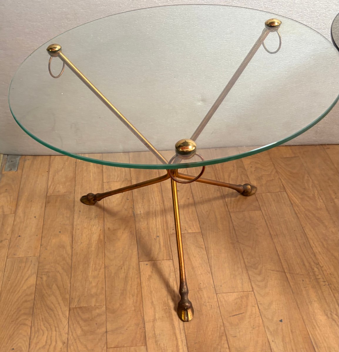 1950s–1970s Pair Of Bronze Tripod Side Tables By Maison Jansen-photo-3