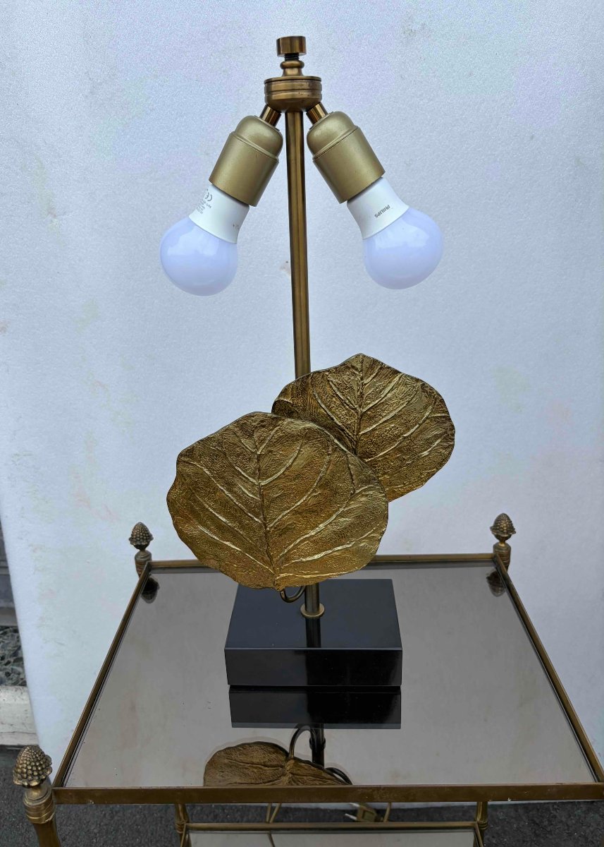 1965′ Maison Charles Lampe Sculpture, "guadeloupe" Model, In Bronze, Signed-photo-3