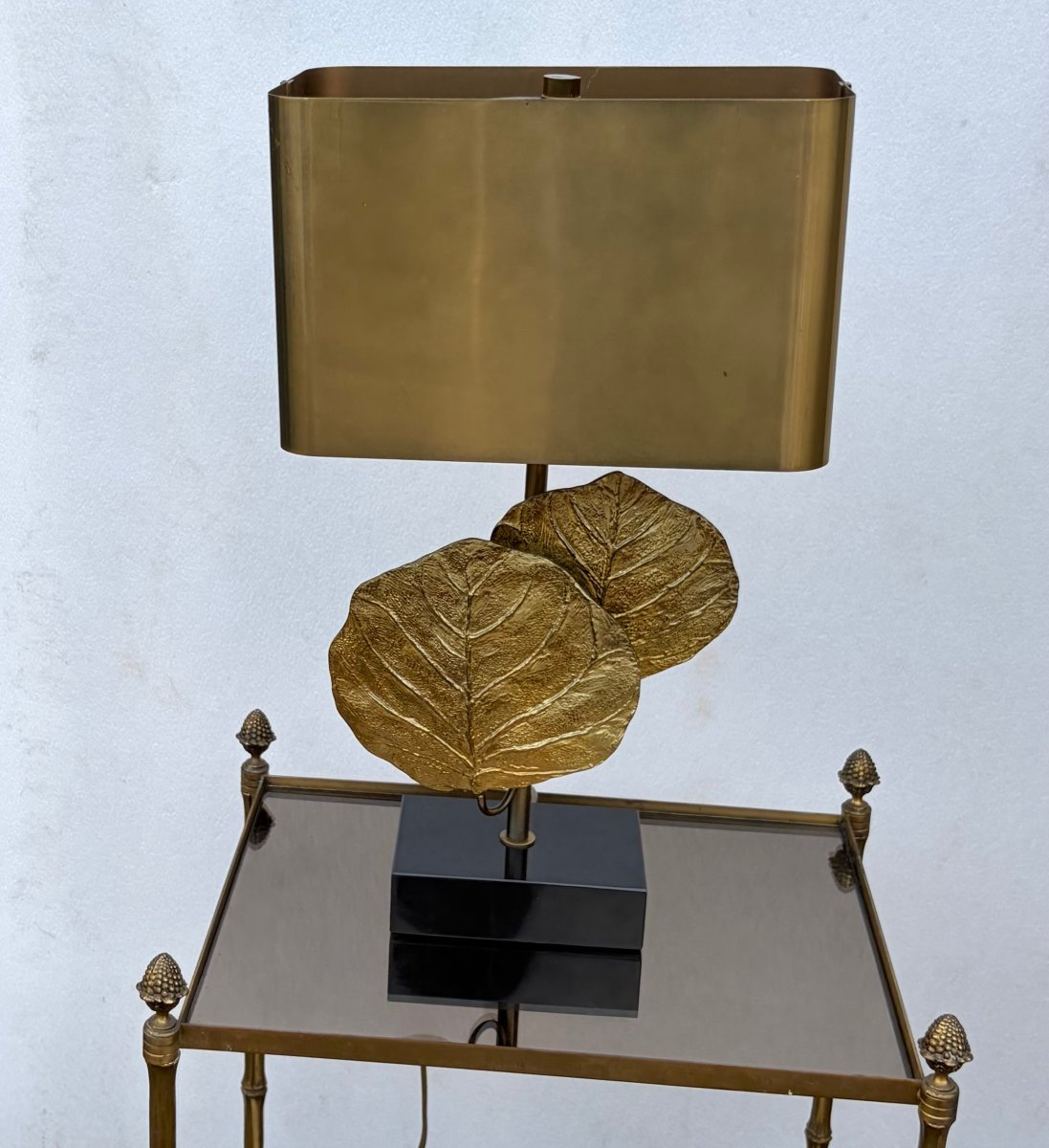 1965′ Maison Charles Lampe Sculpture, "guadeloupe" Model, In Bronze, Signed-photo-2