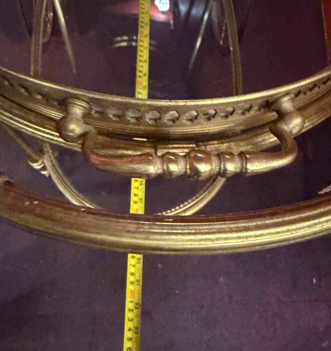 1970′ Bar Roulant en Bronze et Laiton Doré Maison Baguès Plateaux Ovales-photo-6