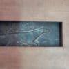 1900 ′ Pair Of Bas Reliefs In Bronze On Walnut, Pointing Dogs-photo-2