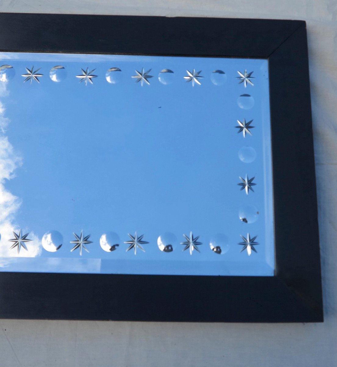 1900/40 'venice Mirror With Bubbles And Stars 55 X 124 Cm-photo-3