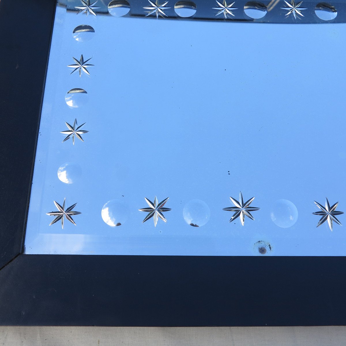 1900/40 'venice Mirror With Bubbles And Stars 55 X 124 Cm-photo-4