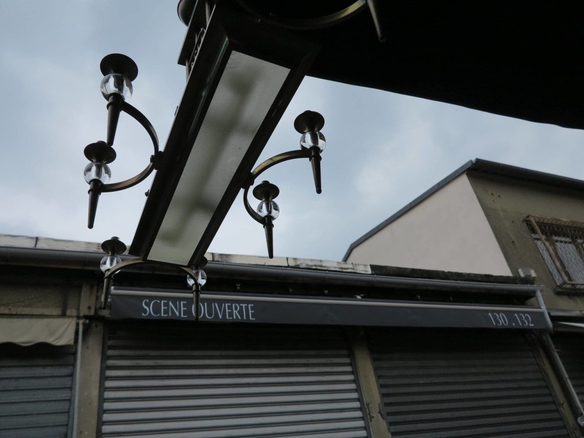 1950/70 ′ Chandelier Style Jacques Adnet 8 Lights-photo-3
