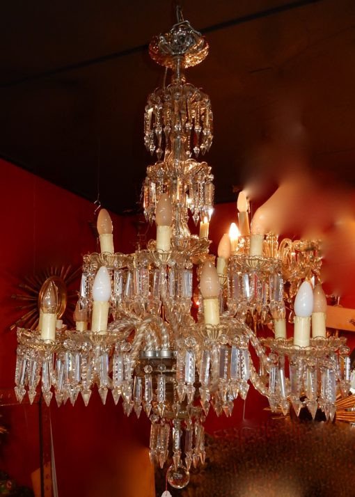 1950 ′ Chandelier 15 Branches 10 + 5 Baccarat-photo-2