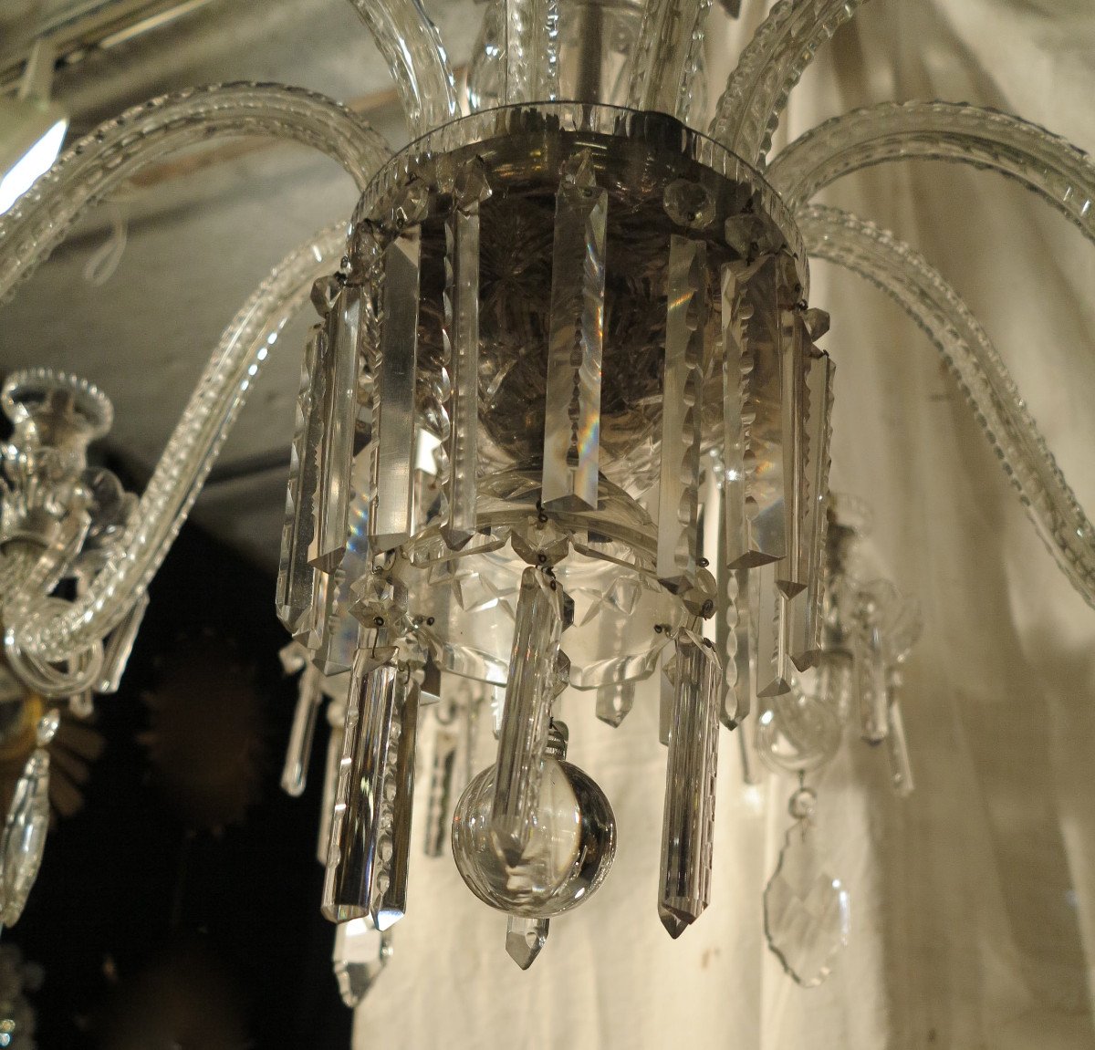 1890 'bohemian Crystal Chandelier 10 Arms Of Light-photo-3