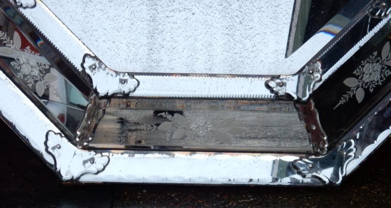 1820/50 Miroir St L XIV A Pareclose Tain Mercure 133 X 114 Cm-photo-3