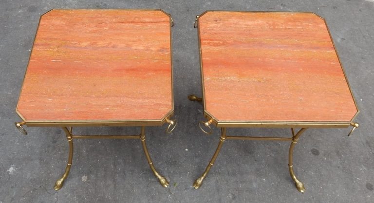 1970 ′ Pair Of Octagonal Pedestals Jacques Charpentier-photo-3