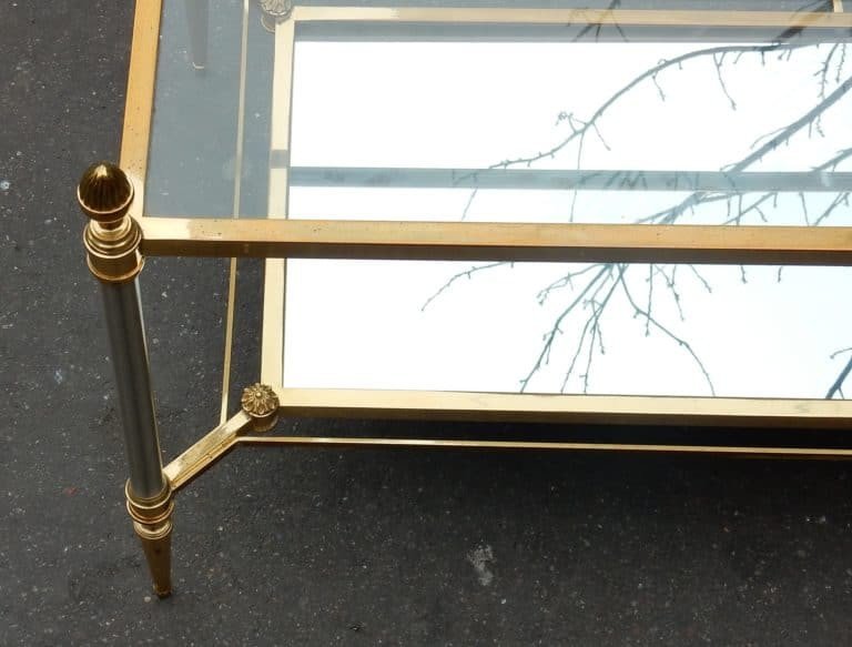 1950/70 'pair Of Maison Jansen Coffee Tables 103 X 54 Cm-photo-4