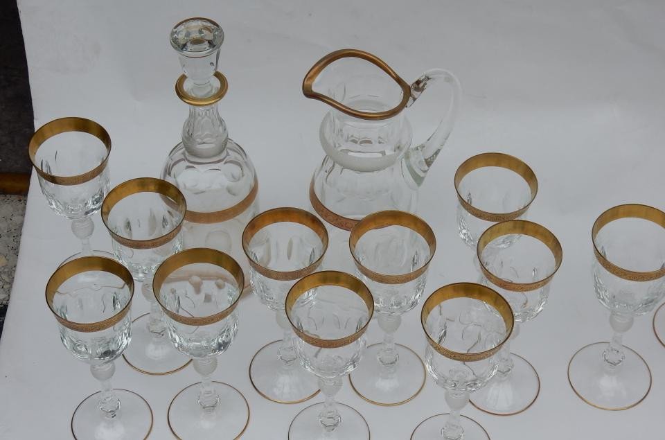 1950 ′ Moser Crystal Service 54 Pieces-photo-1