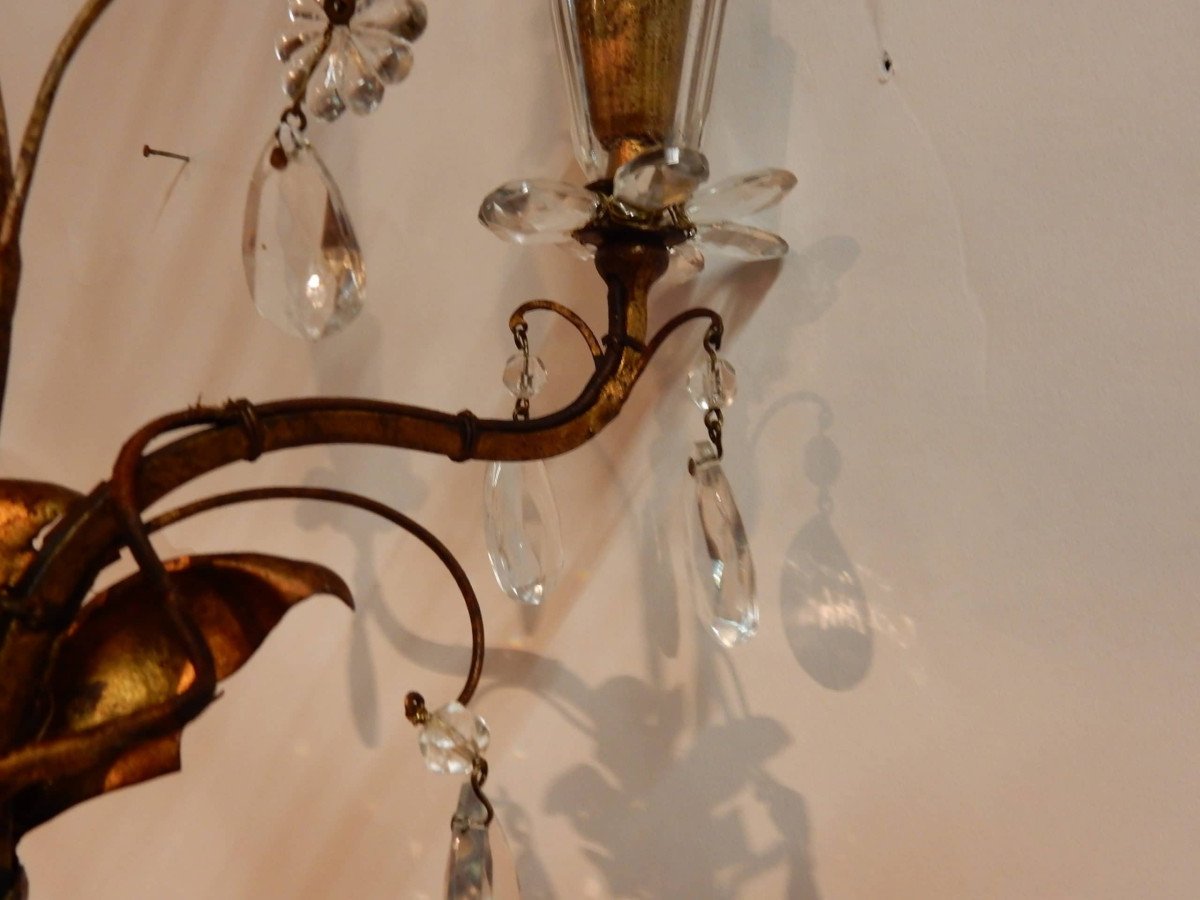 1970 ′ Pair Of Wall Lights At La Marguerite Maison Baguès H 49 Cm-photo-3