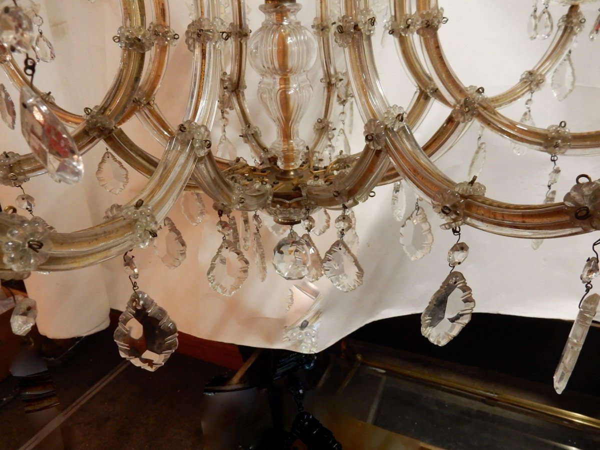 1950 ′ Cage Chandelier In Bohemian Crystal 12 Lights-photo-2