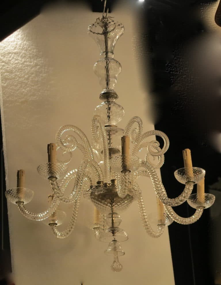 1900/20 ′ Crystal Chandelier 8 Arms And 8 Crosses-photo-3