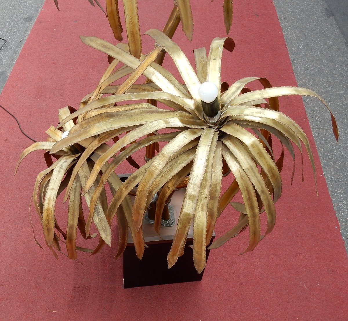 1970′ Lampadaire Palmier Maison Jansen Paris-photo-3