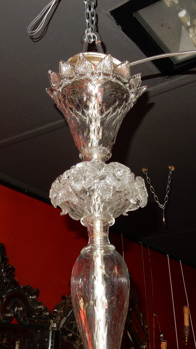 1900/20 Lustre Cristal Murano 6 Bras-photo-1