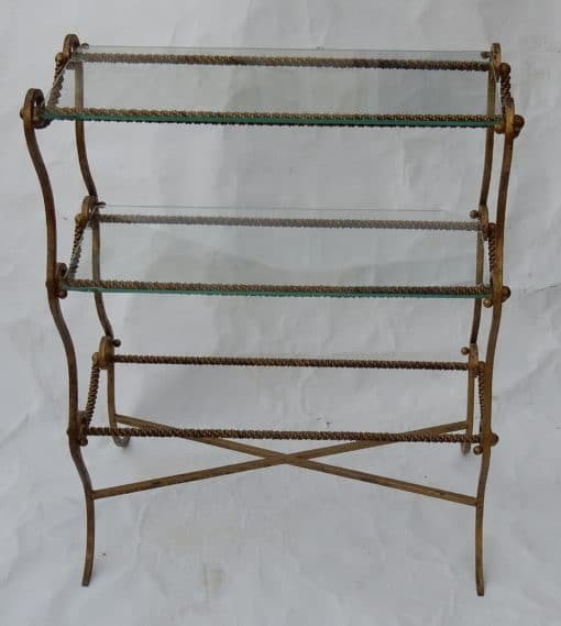 1950/70 ′ Bibus Shelf Brass Dlg Maison Jansen Provenance Palace Parisien 63 X 38 Cm-photo-5