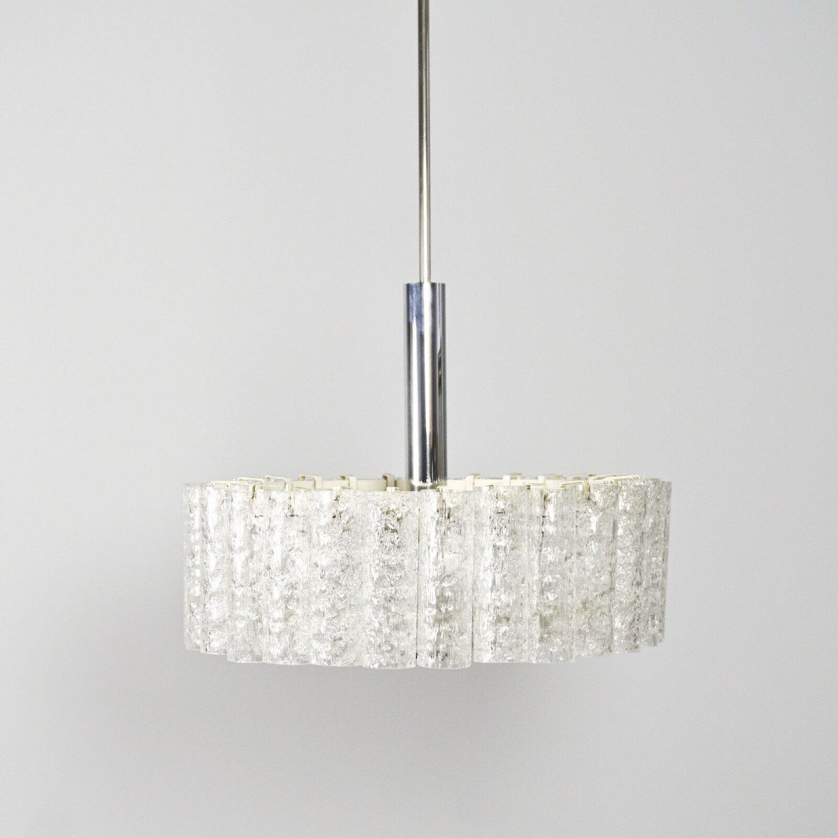 1970 ′ Chandelier Venini Doria Murano Venini 27 Tubes 6 Bulbs-photo-2