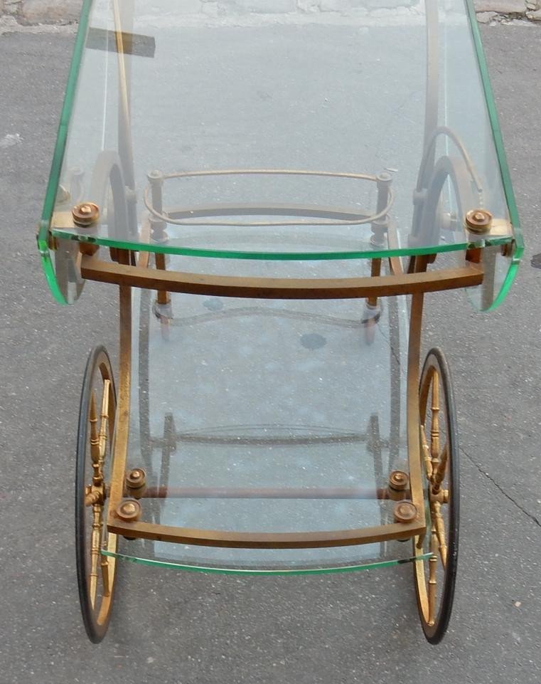 1950/70 'rolling Bar In Bronze Maison Jansen-photo-4