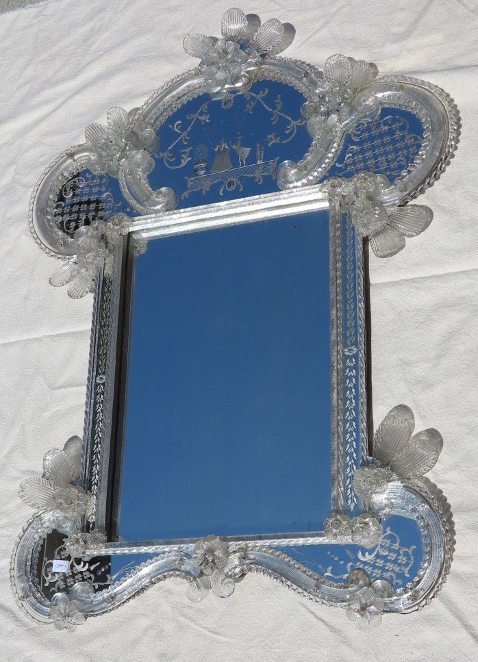 1950/70 Miroir Murano Romantique-photo-2