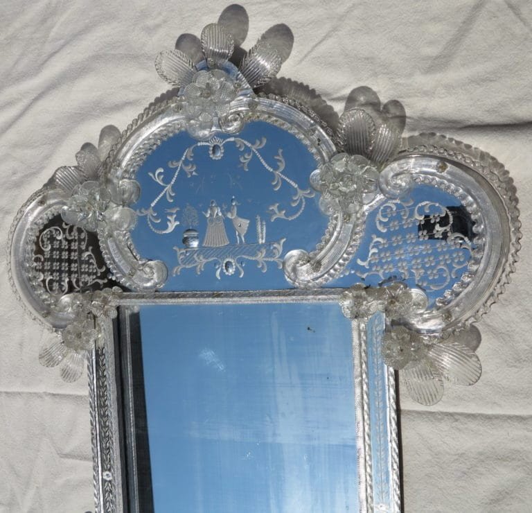 1950/70 Romantic Murano Mirror-photo-4