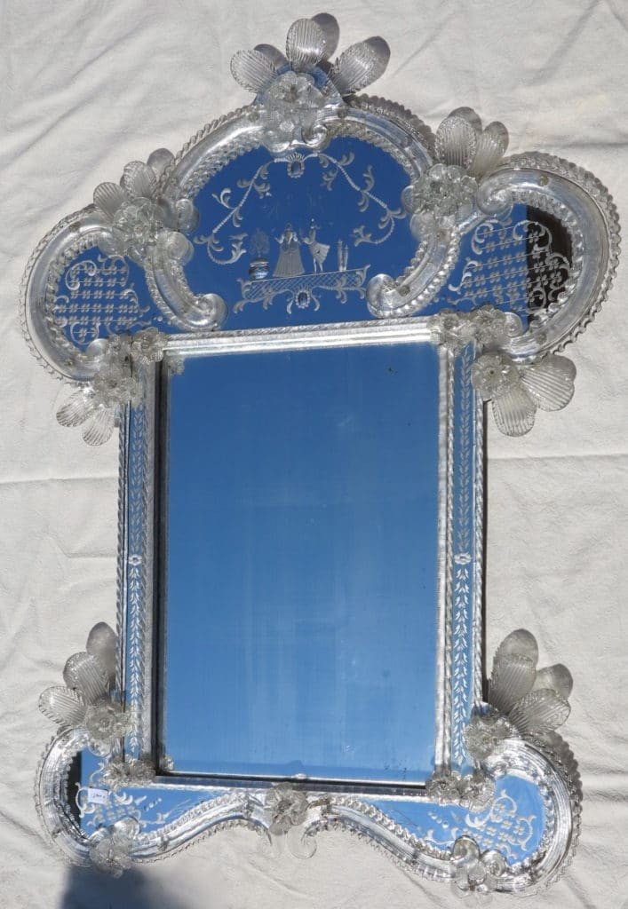 1950/70 Miroir Murano Romantique-photo-2