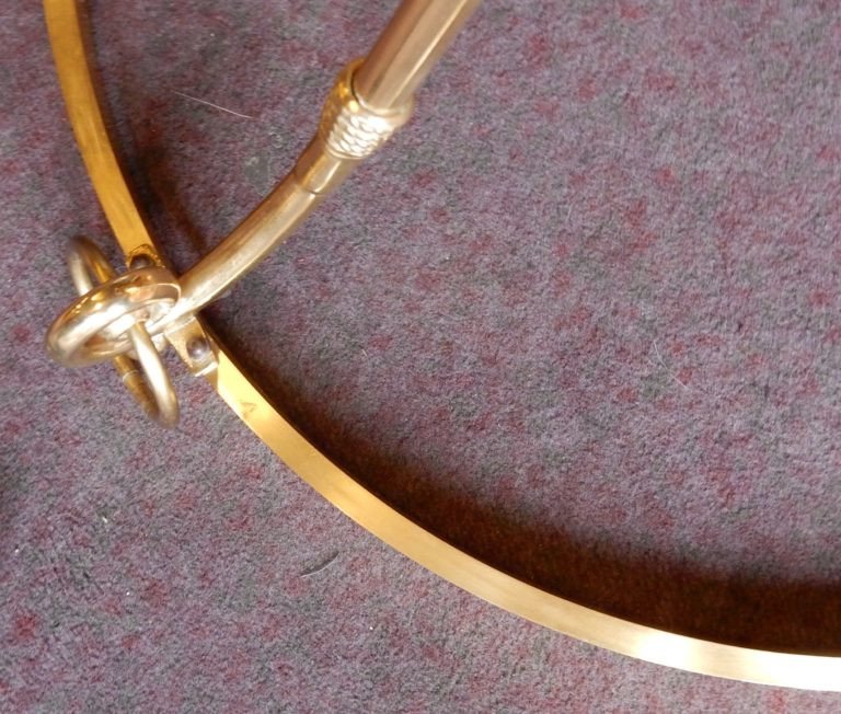 1970/80 'gilt Bronze Pedestal Table Glass Tray Maison Charles-photo-1