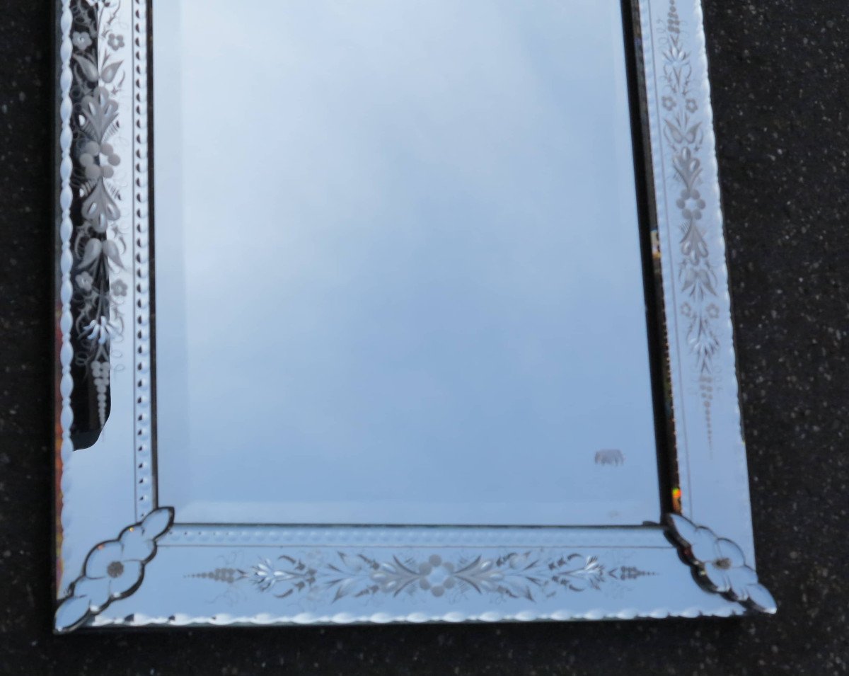 1900 Louis XIV Style Venetian Mirror 117 X 77 Cm-photo-1