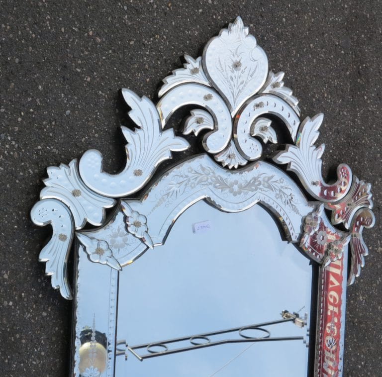 1900 Louis XIV Style Venetian Mirror 117 X 77 Cm-photo-2