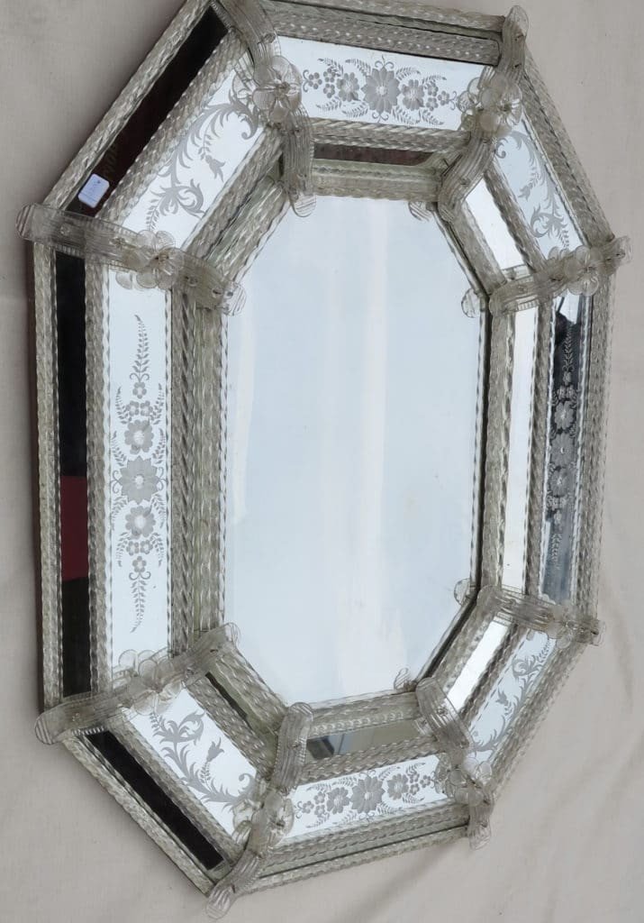 1950/70 'mirror Style Véronèse Octagonal Parecloses-photo-1