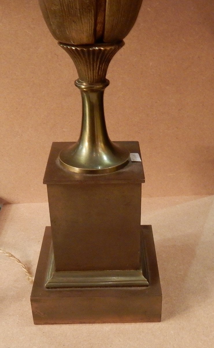 1970 ′ Maison Charles Style Corn Spike Lamp-photo-4