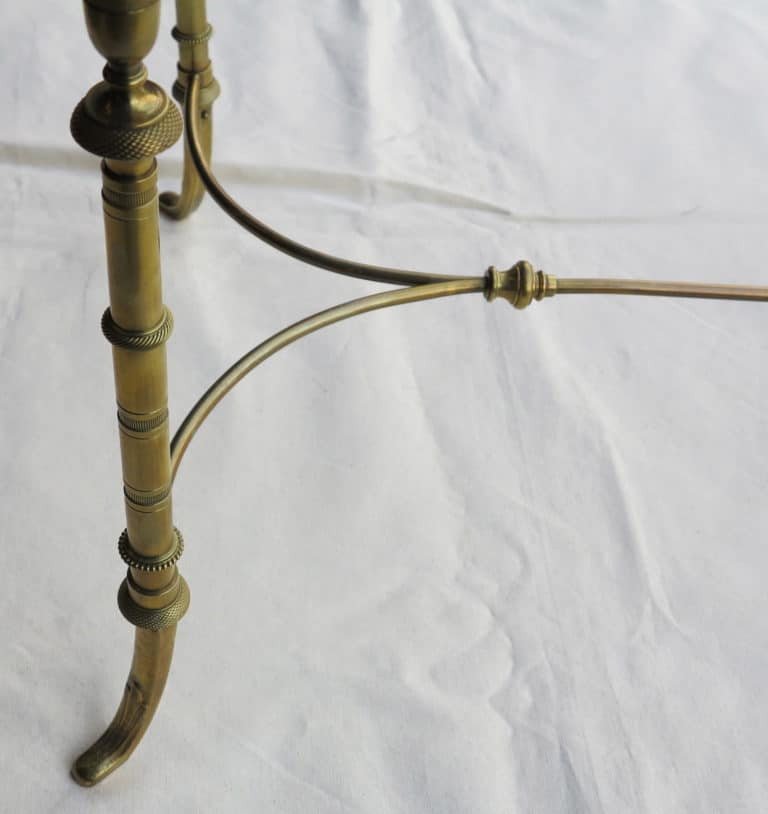 1950/70 ′ Bronze Coffee Table With Maison Baguès Gallery, Spacer-photo-3