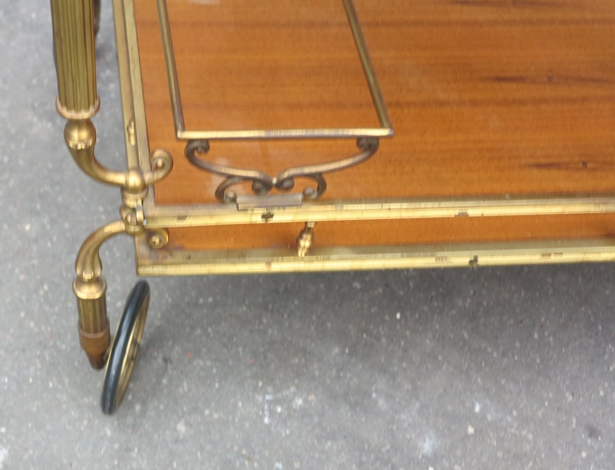 1970 ′ Rolling Bar In Gilt Bronze Decor Napoleon III-photo-3