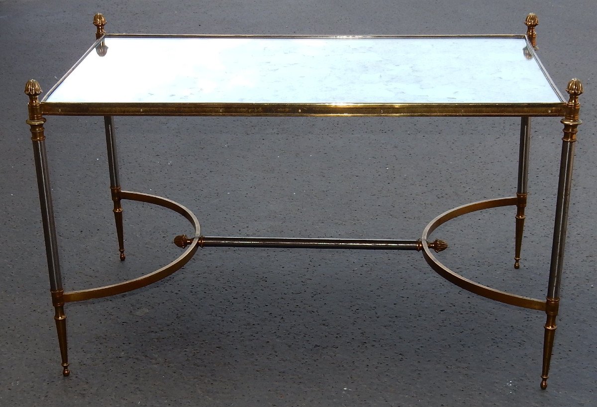 1950/70′ Table Basse Maison Jansen 80 X 49 Cm-photo-1