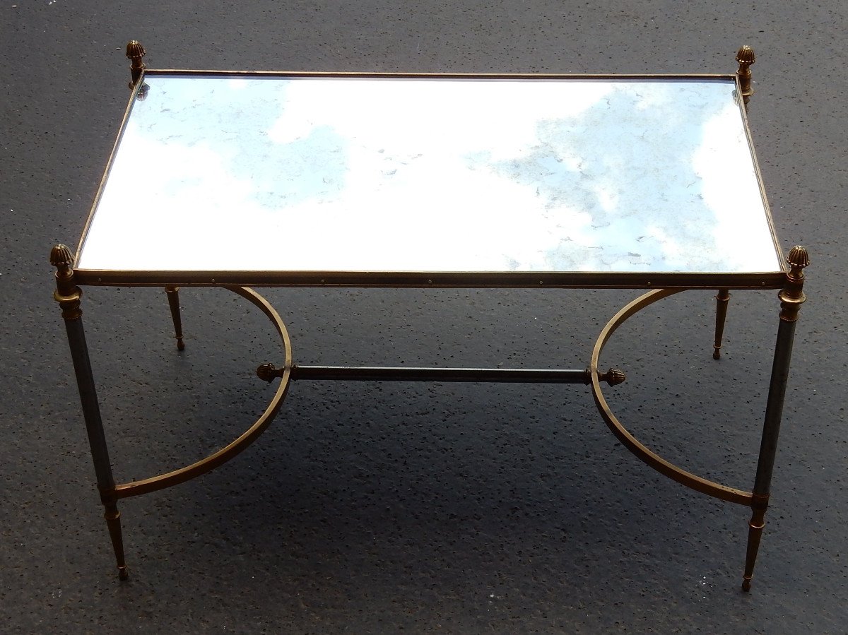 1950/70′ Table Basse Maison Jansen 80 X 49 Cm