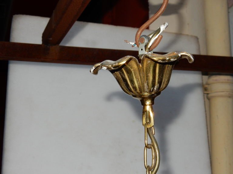 1970 'chandelier Aux Plantins Style Maison Jansen-photo-2