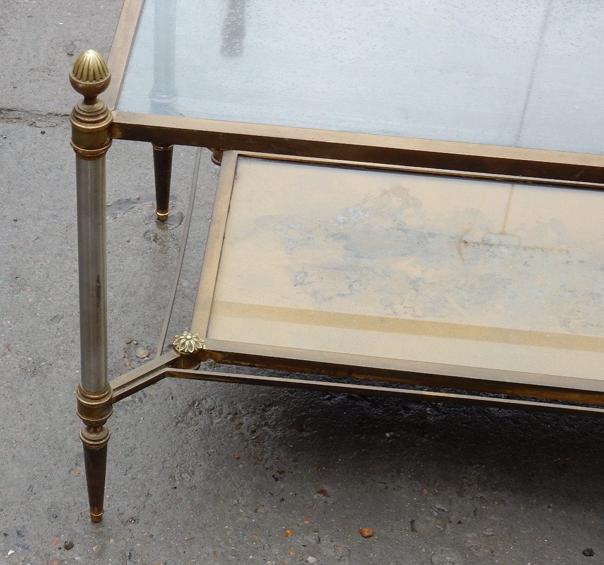 1950/70 ′ Maison Jansen Coffee Table 93 X 49 X H49 Cm-photo-4