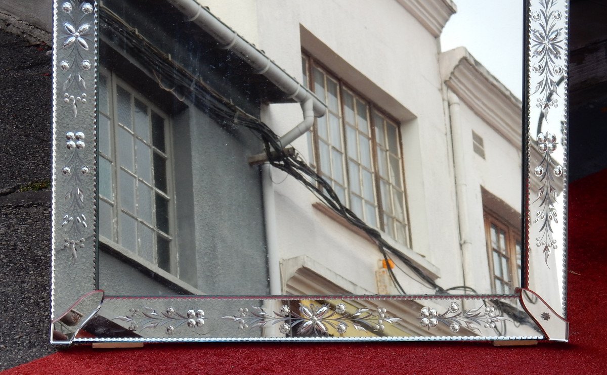 1970 ′ Venice Mirror With Flowers 181 X 80 Cm-photo-4