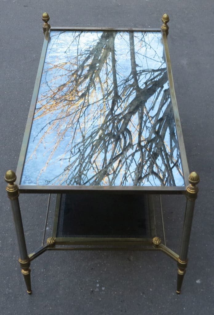 1970′ Table Basse Maison Jansen 93 X 48 Cm-photo-1