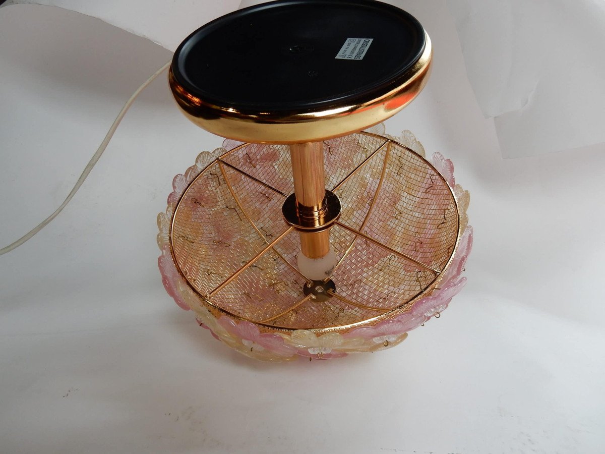 1980′ Lampe Style Murano Dit Chapeau De La Reine D’ Angleterre-photo-1