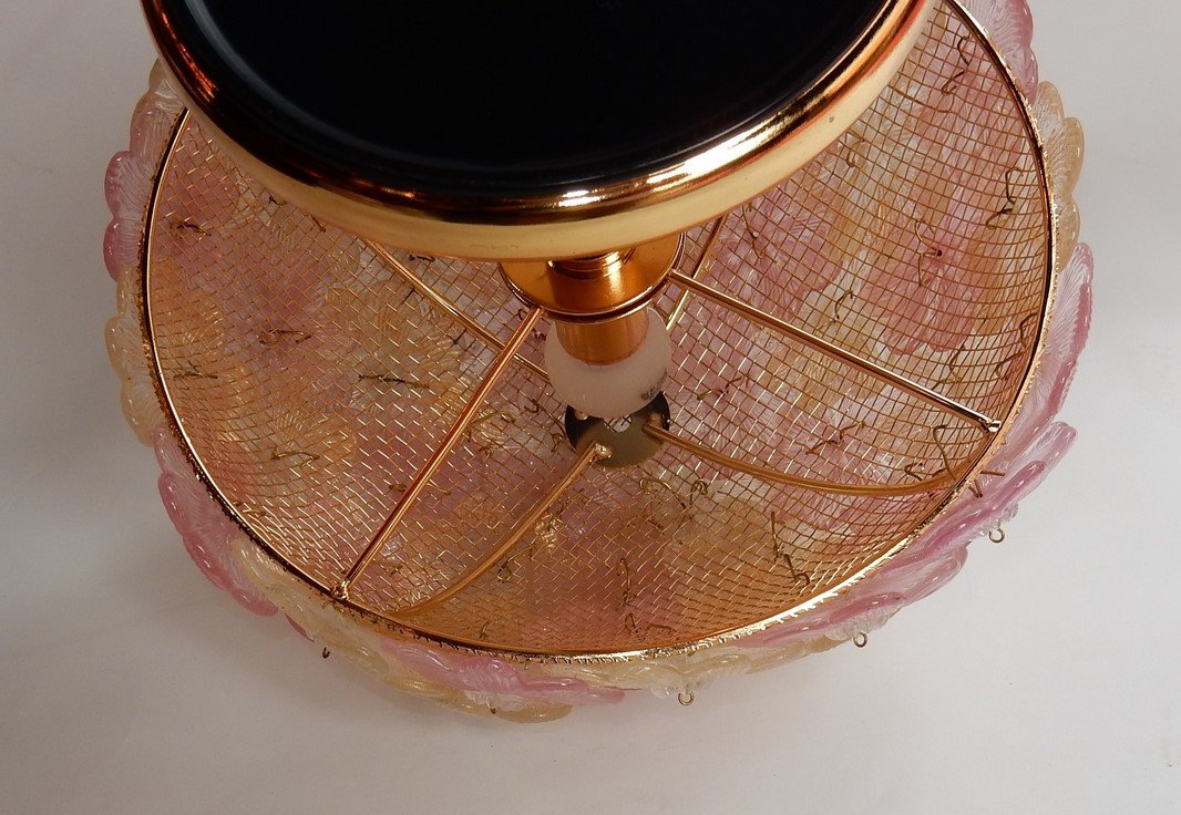1980′ Lampe Style Murano Dit Chapeau De La Reine D’ Angleterre-photo-2
