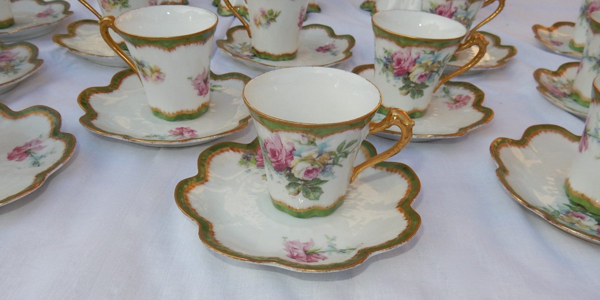 1924 ‘ Service A Café Limoges 15 Pièces F Legrand-photo-3
